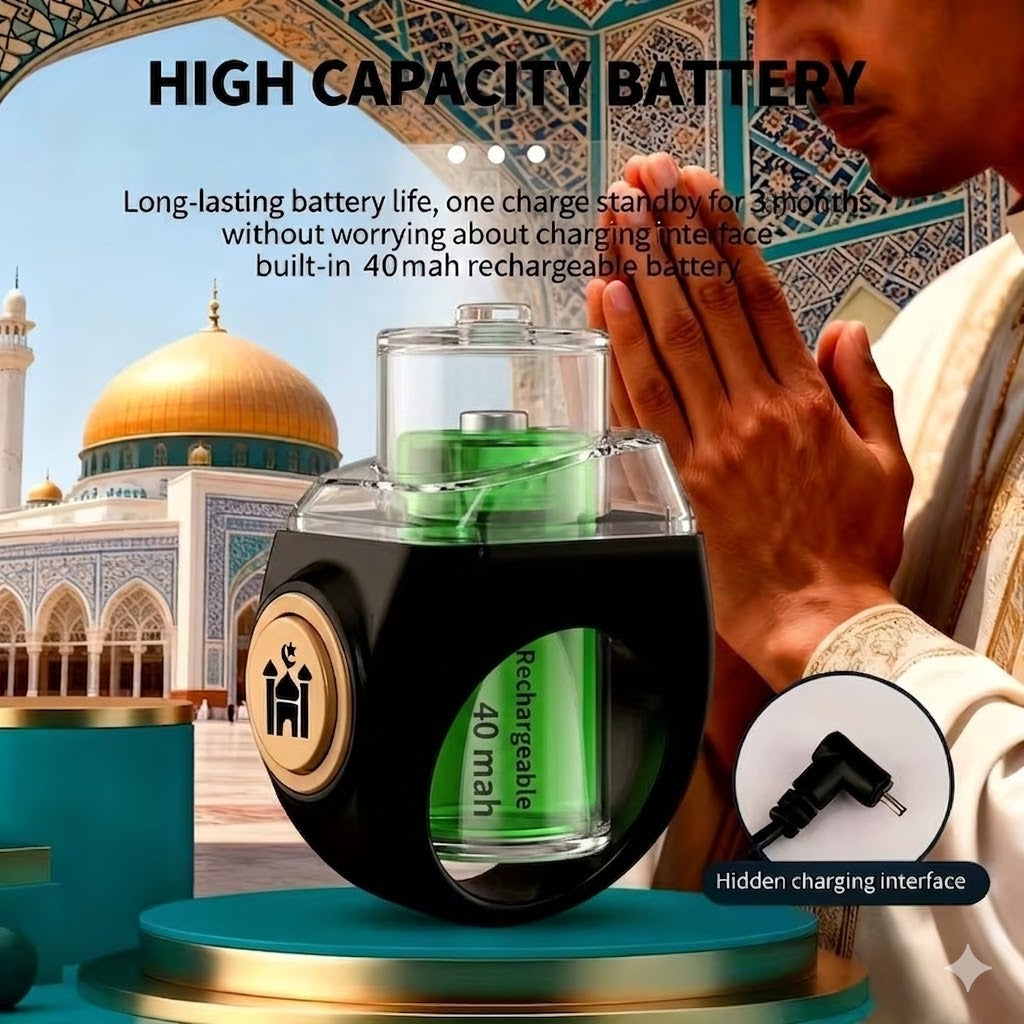 Smart Zikr Ring – Digital Tasbeeh Counter I  خاتم الذكر الذكي – عداد تسبيح رقمي